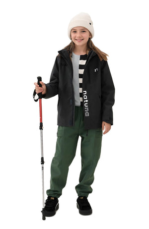 Kids' Adventure-Ready 3-in-1 Detachable Jacket: Weather-Resistant Outer Layer with Soft Inner Fleece