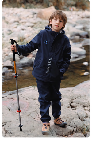 Kids' Adventure-Ready 3-in-1 Detachable Jacket: Weather-Resistant Outer Layer with Soft Inner Fleece