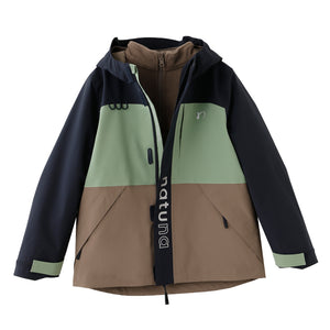 Kids' Adventure-Ready 3-in-1 Detachable Jacket: Weather-Resistant Outer Layer with Soft Inner Fleece