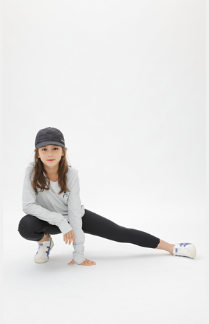 Petal-Edge High-Stretch Yoga Pants for Girls